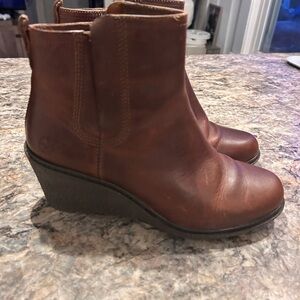 Timberland Women's Brown Leather Wedges